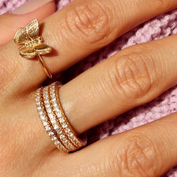 Frasier Sterling Butterfly Ring - Picture 2 of 4